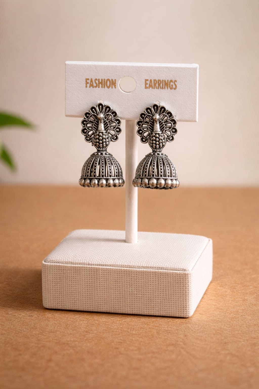 9 Pair Silver Oxidised Jhumkha Earrings Combo